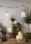 LED galda lampa uz saules baterijām balta 0,3W 20x28cm Solia 480-87