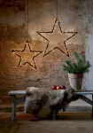LED Āra gaismas dekors zvaigzne melns 60x73cm Spiky 475-12