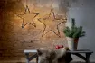LED Āra gaismas dekors zvaigzne melns 60x73cm Spiky 475-12