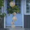 LED lampiņu virtene uz saules baterijām 0,65W 270cm Festival 480-19