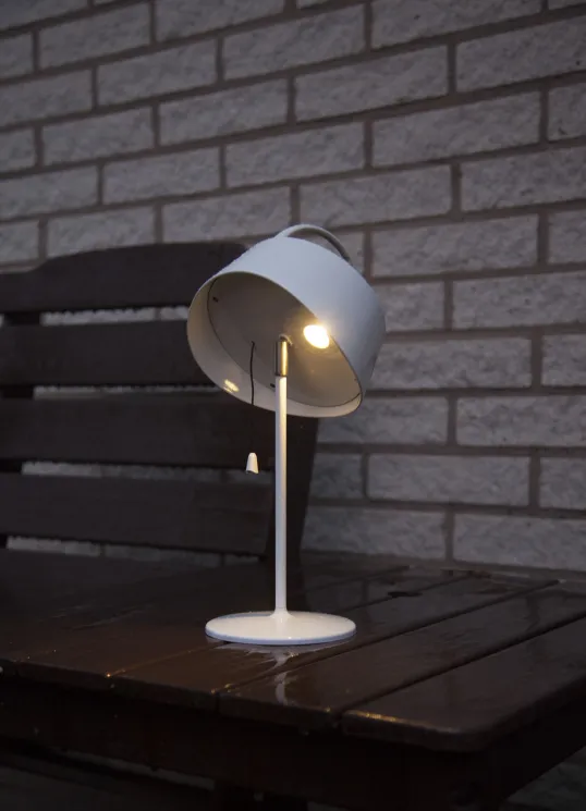 LED Galda lampa uz saules baterijām balta 0,06W 17,5x36cm Cervia 480-80
