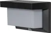 LED āra gaismeklis uz saules baterijām melns 0,02W 12x20cm Valla 481-14