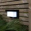 LED āra gaismeklis uz saules baterijām melns 0,02W 12x20cm Valla 481-14
