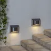 LED Āra gaismekļi uz saules baterijām 2 gab. 0,18W 10x8cm Wally 481-75