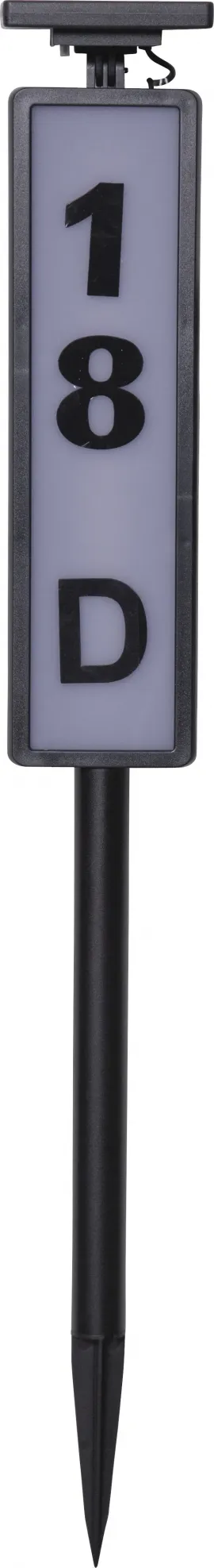 LED Āra gaismeklis uz saules baterijām melns 0,06W 11x73cm Pathy 482-30