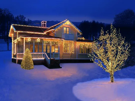 LED Diožu Virtene Melna 300cm 192 LED Lampiņas 484-35