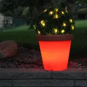 Star trading LED puķu pods brūns
