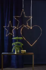 Star trading LED gaismas dekors sirds