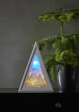 LED Gaismas dekors glezna uz baterijām 0,2W 22x30,5cm Scenery 700-99