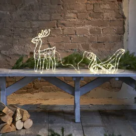 LED Ziemassvētku āra gaismas dekors briedis 1,13W 100x35cm Tuby deer 803-63