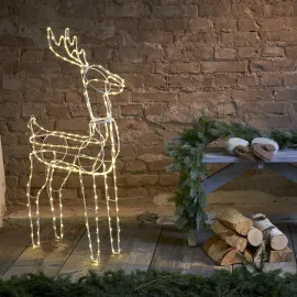 LED Ziemassvētku āra gaismas dekors briedis 3,4W 73x105cm Tuby deer 803-64