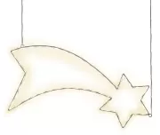 Star trading LED Āra gaismas siluets