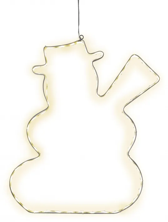 LED Āra gaismas siluets zvaigzne balts 3,96W 46x50cm Lumiwall 804-16