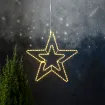 LED Āra gaismas dekors zvaigzne karināms 2,1W 71x69cm Ropeart 807-67