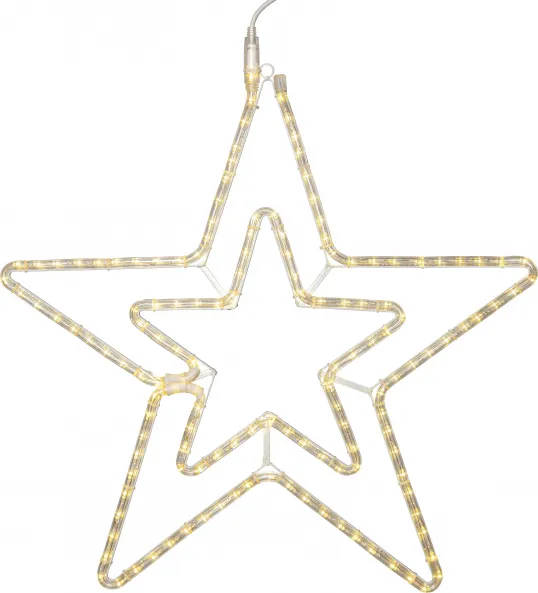LED Āra gaismas dekors zvaigzne karināms 2,1W 71x69cm Ropeart 807-67