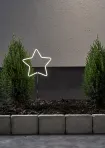 LED Āra gaismas dekors zvaigzne uz baterijām 0,5W 22x58cm Neonstar 857-06